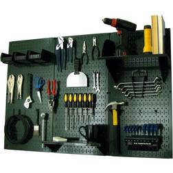 Wall Control Pegboard Standard Tool Storage Kit, Green/Black, 48" X 32" X 9"