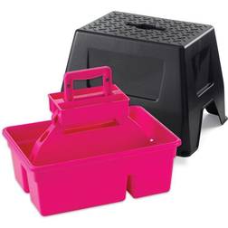 Duratote Step Stool with Grooming Box Pink