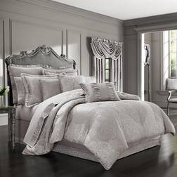 Five Queens Court Boudoir Complete Decoration Pillows Gray, Silver