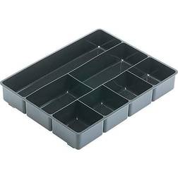 Rubbermaid Extra Deep Plastic Drawer Organizer, Black (11906ROS) Black