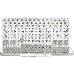 Azar 24 x 48-inch White Pegboard Organizer Kit Each White