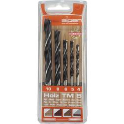Alpen Träborrsats 5-Pcs 4-10Mm Holz