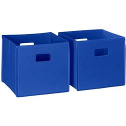 RiverRidge Home Folding Fabric Cube Storage Bin Set of 2