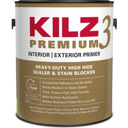 KILZ 3 Premium Primer, Interior/Exterior, 1 White