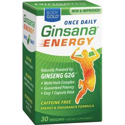 BodyGold Ginsana Energy, Once Daily Panax Ginseng Extract