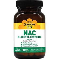 Country Life NAC N-Acetyl Cysteine 750 mg