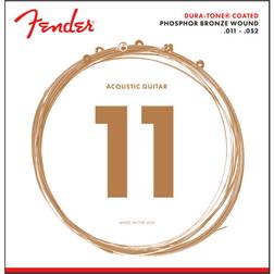 Fender Dura-Tone Coated Phosphor Bronze Acoustic Guitar Strings, 860CL .011-.052