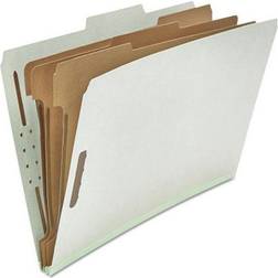 Universal Eight-section Pressboard Classification Folders, 3 Dividers, Legal