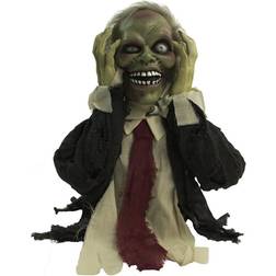 Haunted Hill Farm 22 in. Pop-Up Animatronic Ghoul, Indoor/Outdoor Halloween Decor, Battery-Operated