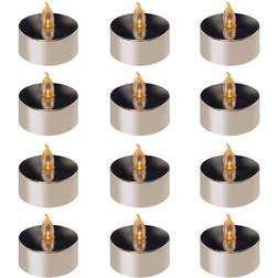 LumaBase Battery Operated Tea Lights 12-Count LED Candle