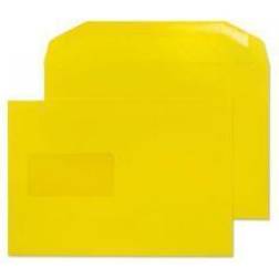 Blake Creative Colour Banana Yellow Window Gummed Mailer 162x235mm