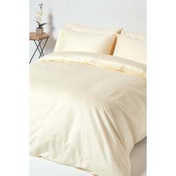 Homescapes Super-King, Cream Egyptian Duvet Cover White