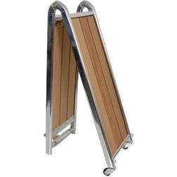Seatec rustfrit og teak, 160x28cm