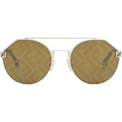 Fendi Runde Glamour Solbriller - Brune