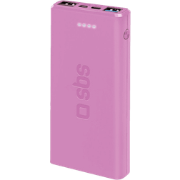 SBS Power Bank 10.000 Mah Extra Slim Con Due Porte Usb 2.1a Intelligent Charge (ic)