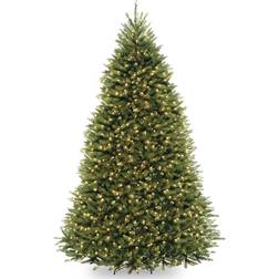 National Tree Company 9 ft. Pre-Lit Dunhill Fir Hinged Artificial Christmas Tree 108"