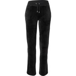 Juicy Couture Del Ray Classic Velour Pant - Black