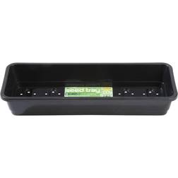 Garland Narrow Seed Tray Black with Holes 13.5x37x6cm