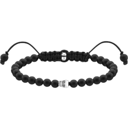 Thomas Sabo Skull Bracelet - Silver/Obsidian/Black