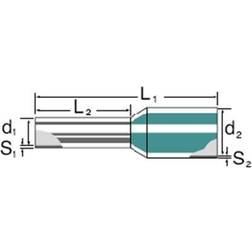 Weidmüller Terminalrør H0,25/12 Hbl