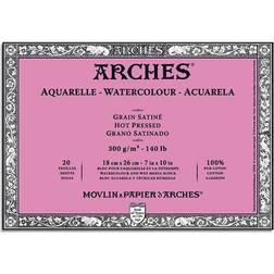 Arches Watercolour Block Hot Pressed 20 Sheets 18cm x 26cm