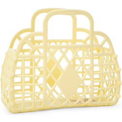 Håndtaske Retro Basket Mini Gul