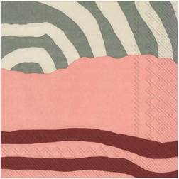 Marimekko Räsymatto Cloth Napkin Red, Green (33x)