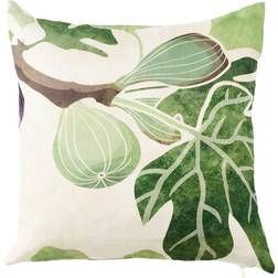 Klippan Yllefabrik Figs Kuddöverdrag Vit, Grön (45x45cm)