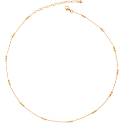 Monica Vinader Triple Beaded Choker Necklace 16in - Gold