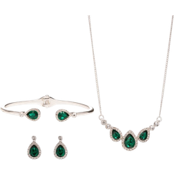 Jon Richard Trio Set - Silver/Green/Transparent