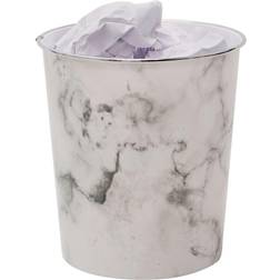 JVL Small Marble Waste Paper Bin Marble