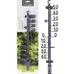 Zwarte Binnen Buiten Thermometer 41 cm