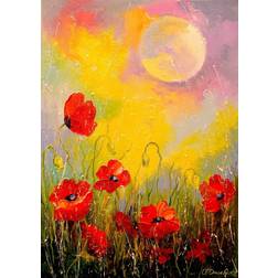 Enjoy Poppies in the Moonlight 1000 Pieces