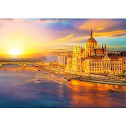 Hungarian Parliament at Sunset, Budapest