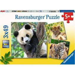 Ravensburger Panda, Lion And Tiger 3x49 Brikker