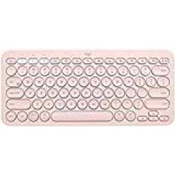 Logitech K380 Multi-Device Bluetooth Keyboard Clavier QWERTY Italien Rose