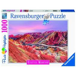 BRIO Ravensburger Pussel: Rainbow Mountains, China 1000 Bitar