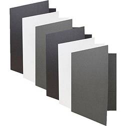 Jam Paper Linen Two Pocket Folders, Business Colors, 6/Pack
