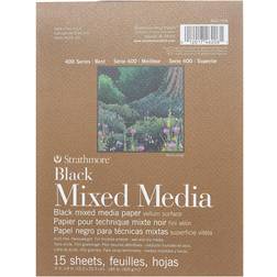 Strathmore 400 Series Toned Mixed Media Pad black 6 in. x 8 in. 15 sheets