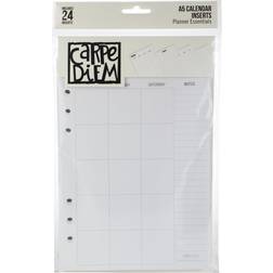 Carpe Diem A5 Planner Double-Sided Undated Calendar Inserts