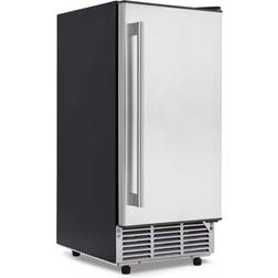 Newair 80 lb. Built In or Freestanding Clear Ice Maker in Stainless Steel, Silver