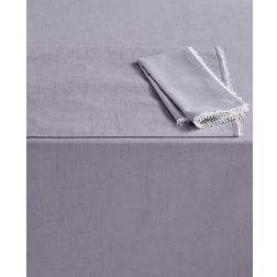 Arlee Home Fashions Lenox French Solid 60"x84" rectangle Tablecloth Purple