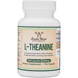 Double Wood Supplements L-Theanine 200 mg 120 pcs