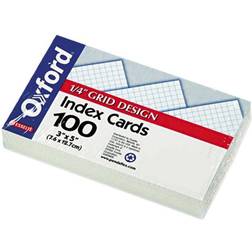 Oxford 02035 Grid Index Cards, 3