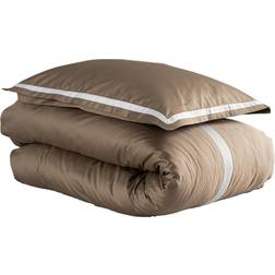 Grand Design Premium Stockholm Satin 2 Påslakan Brun, Beige, Vit (210x150cm)