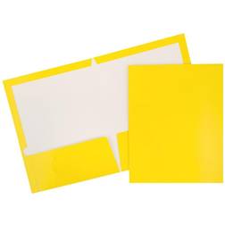 Jam Paper Laminated Two Pocket Glossy Letter