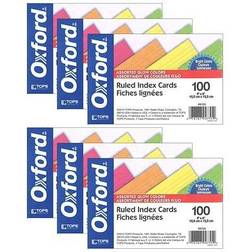 Oxford ESS99755-6 4 6 Glow Index Cards Pack of 6