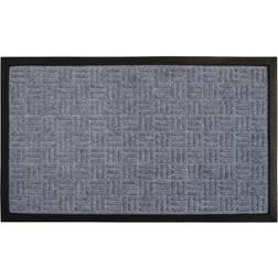 18 Rubber Poly Patterned Doormat Gray