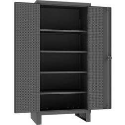 DURHAM MFG HDCP243678-4S95 12 ga. ga. Steel Pegboard Storage Cabinet, 36 in W