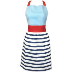 DII Zingz & Thingz Striped Skirt Apron Blue, Multicolor